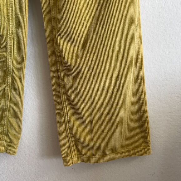 BDG Yellow Green Corduroy High Waist Wide Leg Pants Womens 27 - Picture 5 of 6